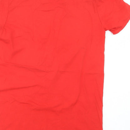 Womens UK Size S Gildan Red Basic T-Shirt