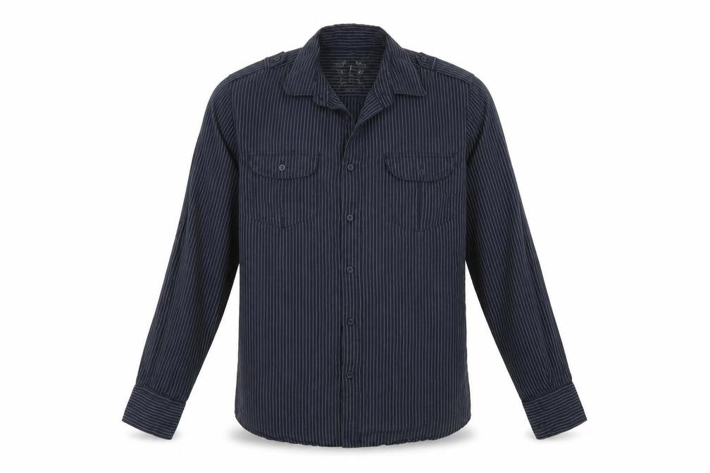 Mens UK Size L Primark Beige  Button-Up Long Sleeve Casual Shirt