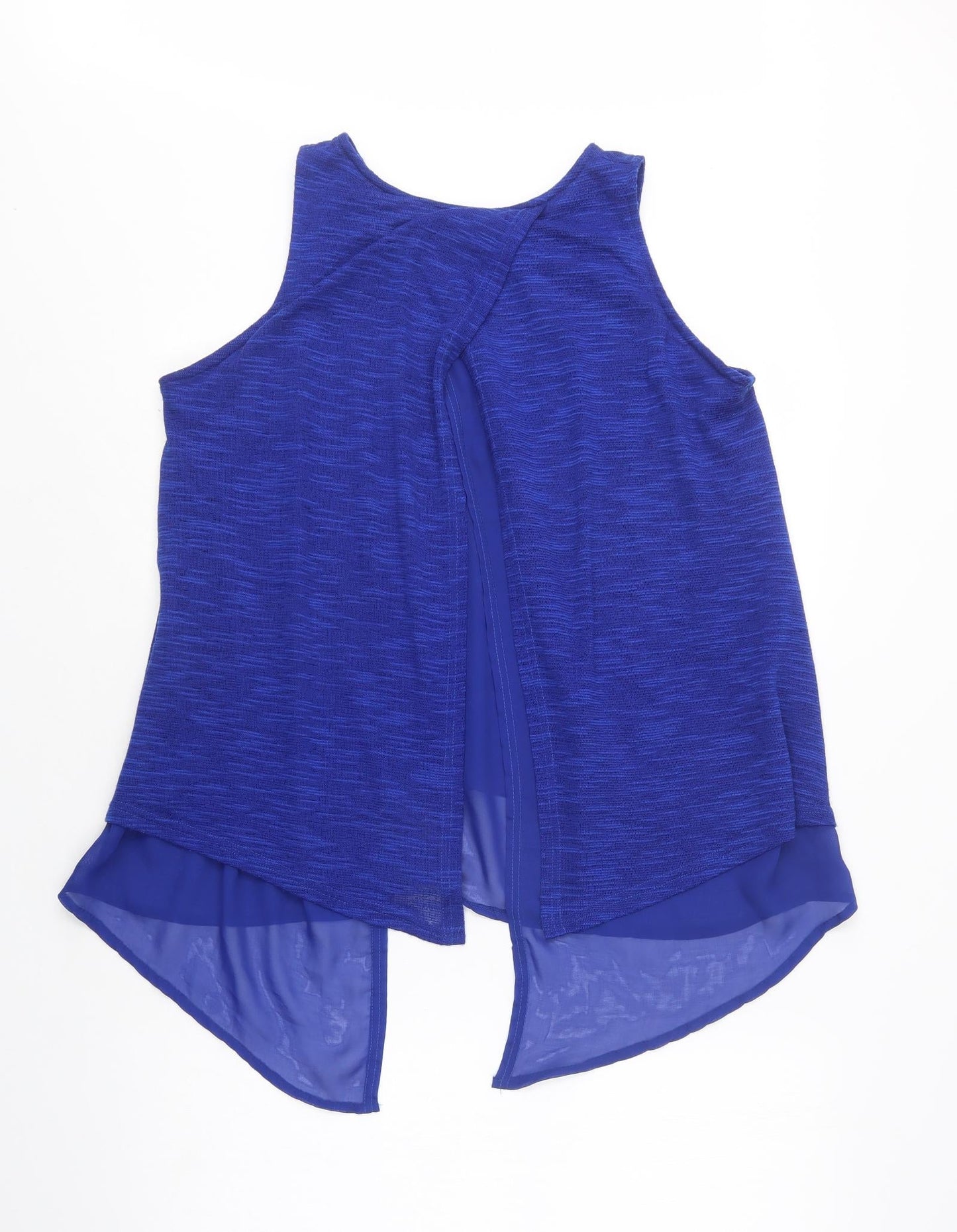 Womens UK Size 14 Peacocks Blue Basic Blouse