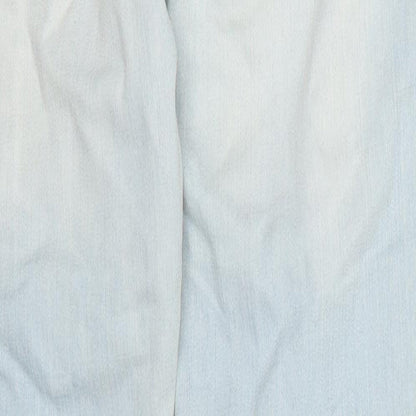 Papaya Womens Blue  Cotton Skinny Jeans Size 10 L31 in Regular Button