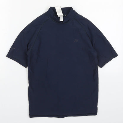 NEXT Boys Blue  Nylon Basic T-Shirt Size 10 Years Round Neck Pullover