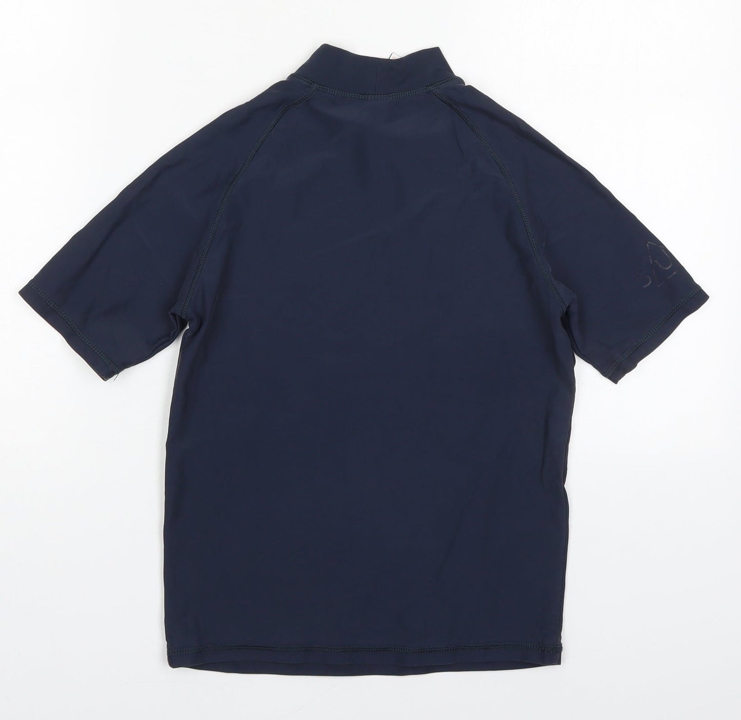 NEXT Boys Blue  Nylon Basic T-Shirt Size 10 Years Round Neck Pullover