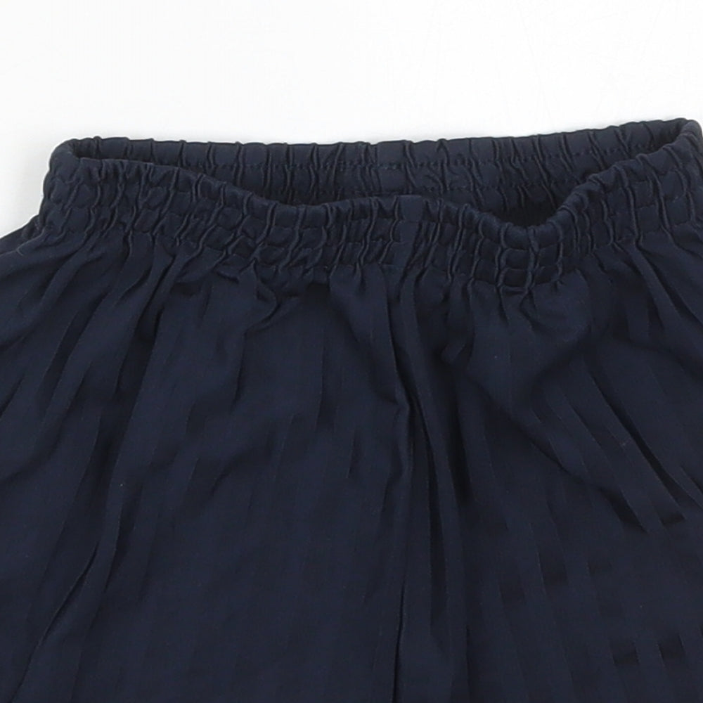 TU Boys Blue Striped Polyester Sweat Shorts Size 7 Years  Regular