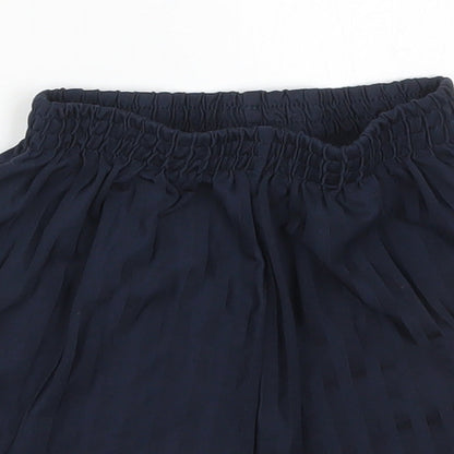 TU Boys Blue Striped Polyester Sweat Shorts Size 7 Years  Regular