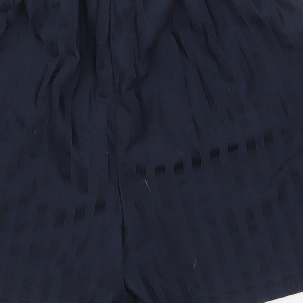TU Boys Blue Striped Polyester Sweat Shorts Size 7 Years  Regular