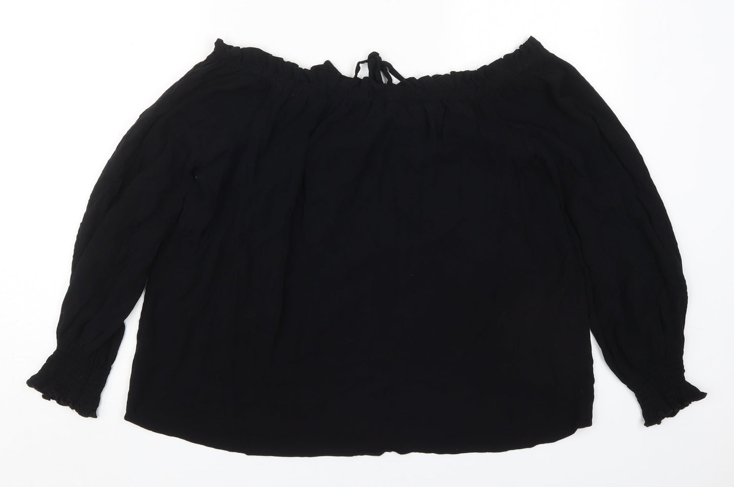 Womens UK Size 16 Select Black Basic Blouse