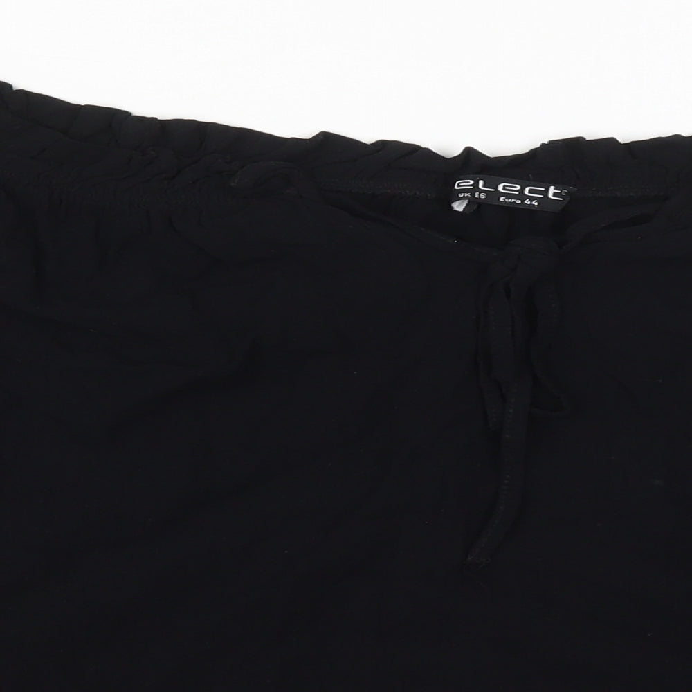 Womens UK Size 16 Select Black Basic Blouse