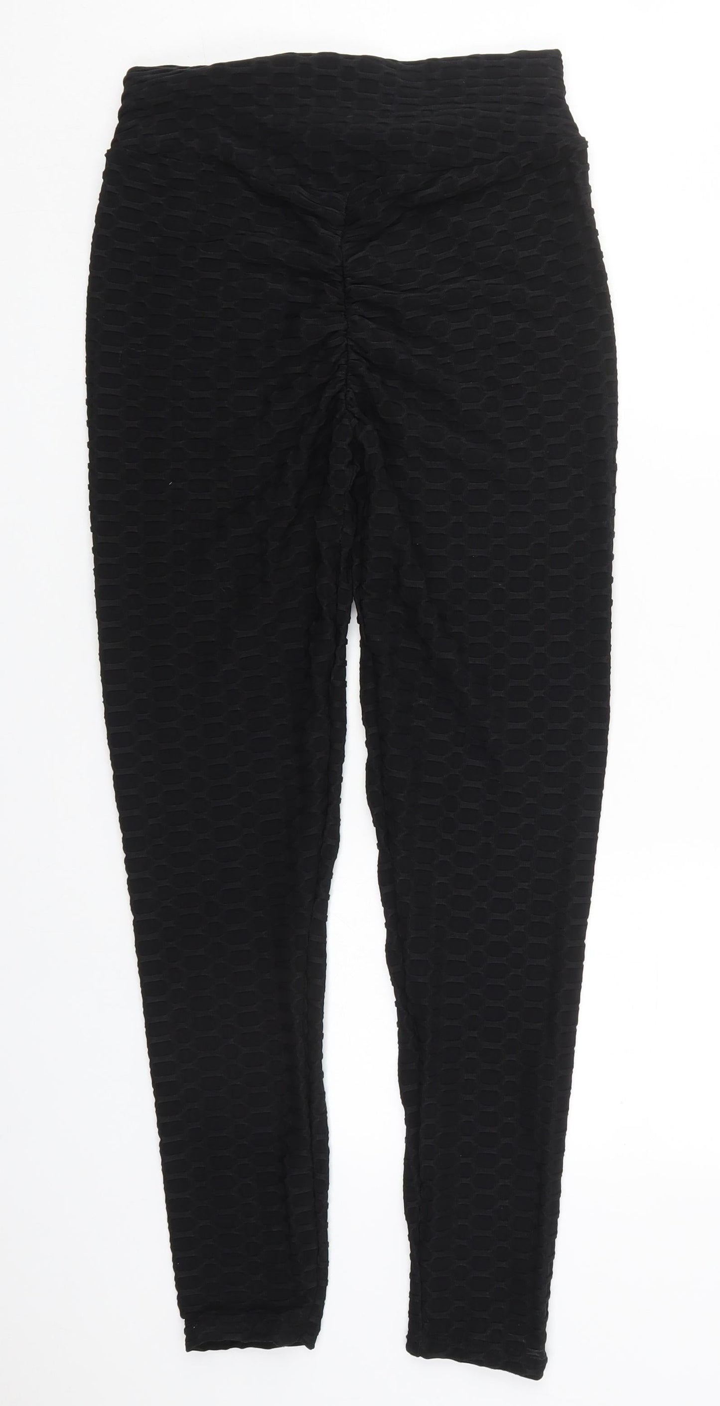 Womens UK Size L Preworn  Carrot Black Leggings
