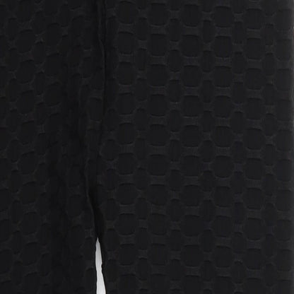 Womens UK Size L Preworn  Carrot Black Leggings