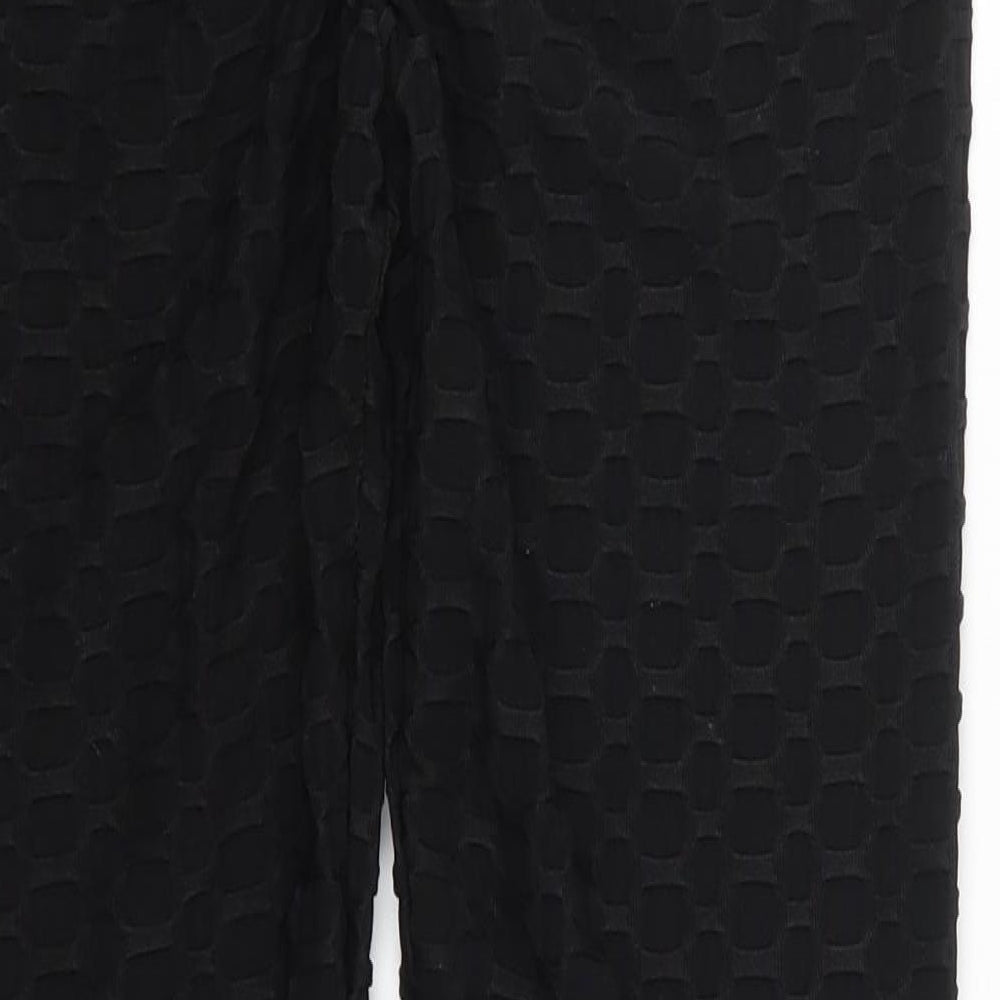 Womens UK Size L Preworn  Carrot Black Leggings