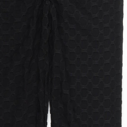 Womens UK Size L Preworn  Carrot Black Leggings