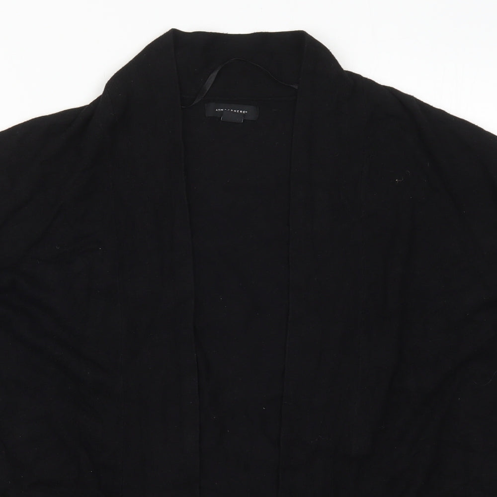 Atmopshere Womens Black Collared  Viscose Cardigan Jumper Size 12