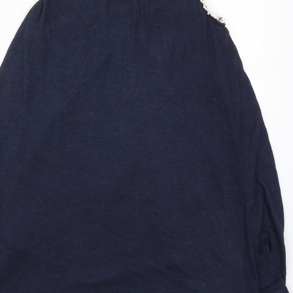 Womens UK Size 10 New Look Blue Basic Tank