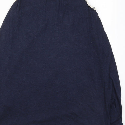Womens UK Size 10 New Look Blue Basic Tank