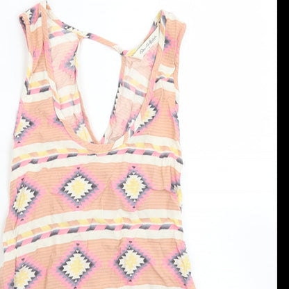 Womens UK Size 6 Miss Selfridge Pink Basic Blouse