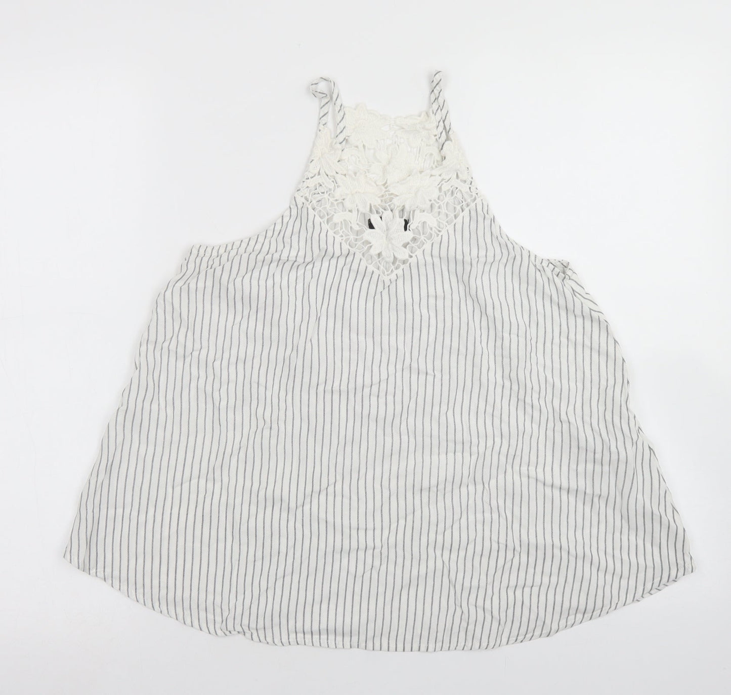 Womens UK Size 8 New Look White Camisole Blouse