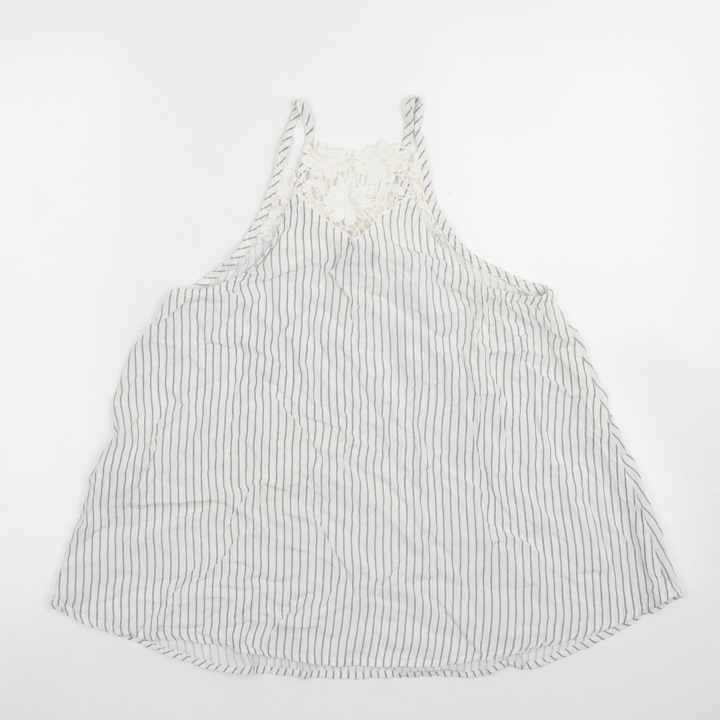 Womens UK Size 8 New Look White Camisole Blouse