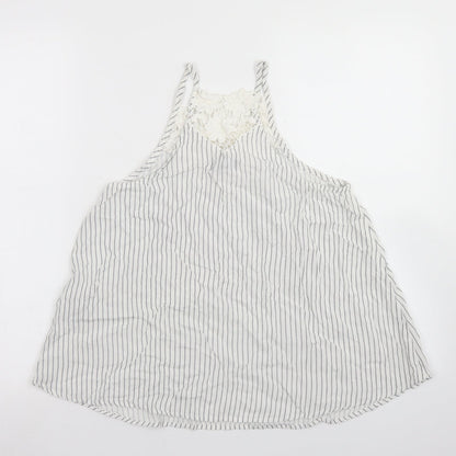 Womens UK Size 8 New Look White Camisole Blouse