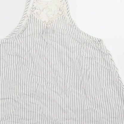 Womens UK Size 8 New Look White Camisole Blouse