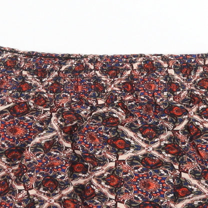Womens UK Size 6 Topshop Red Cropped Blouse