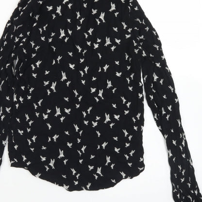 Womens UK Size 6 Divided Black Basic Blouse