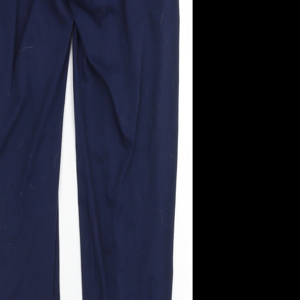 Howiton Womens Blue  Cotton Jogger Trousers Size S L25 in Regular Drawstring