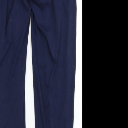 Howiton Womens Blue  Cotton Jogger Trousers Size S L25 in Regular Drawstring