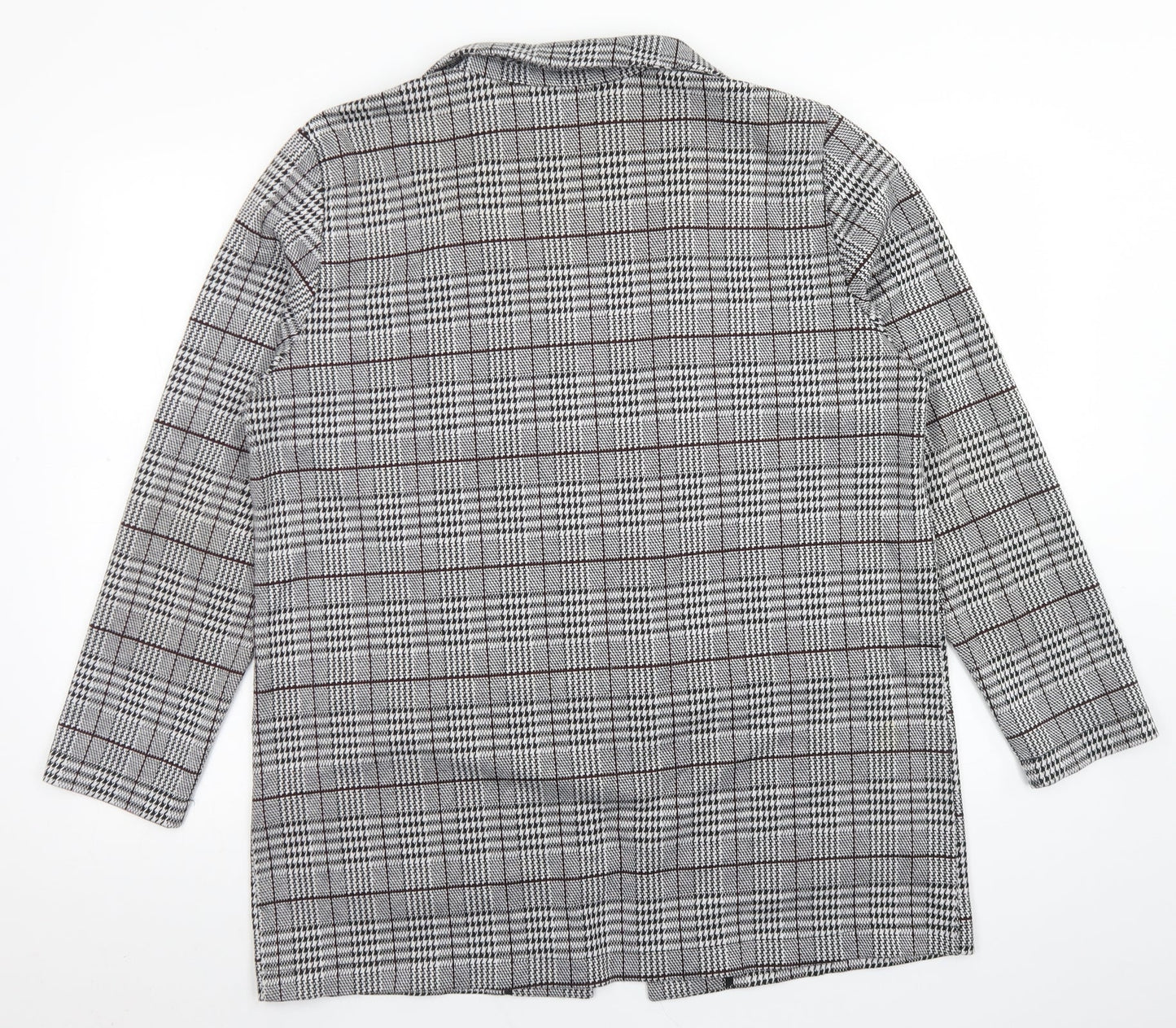 Divided Womens Black Houndstooth  Jacket Blazer Size L