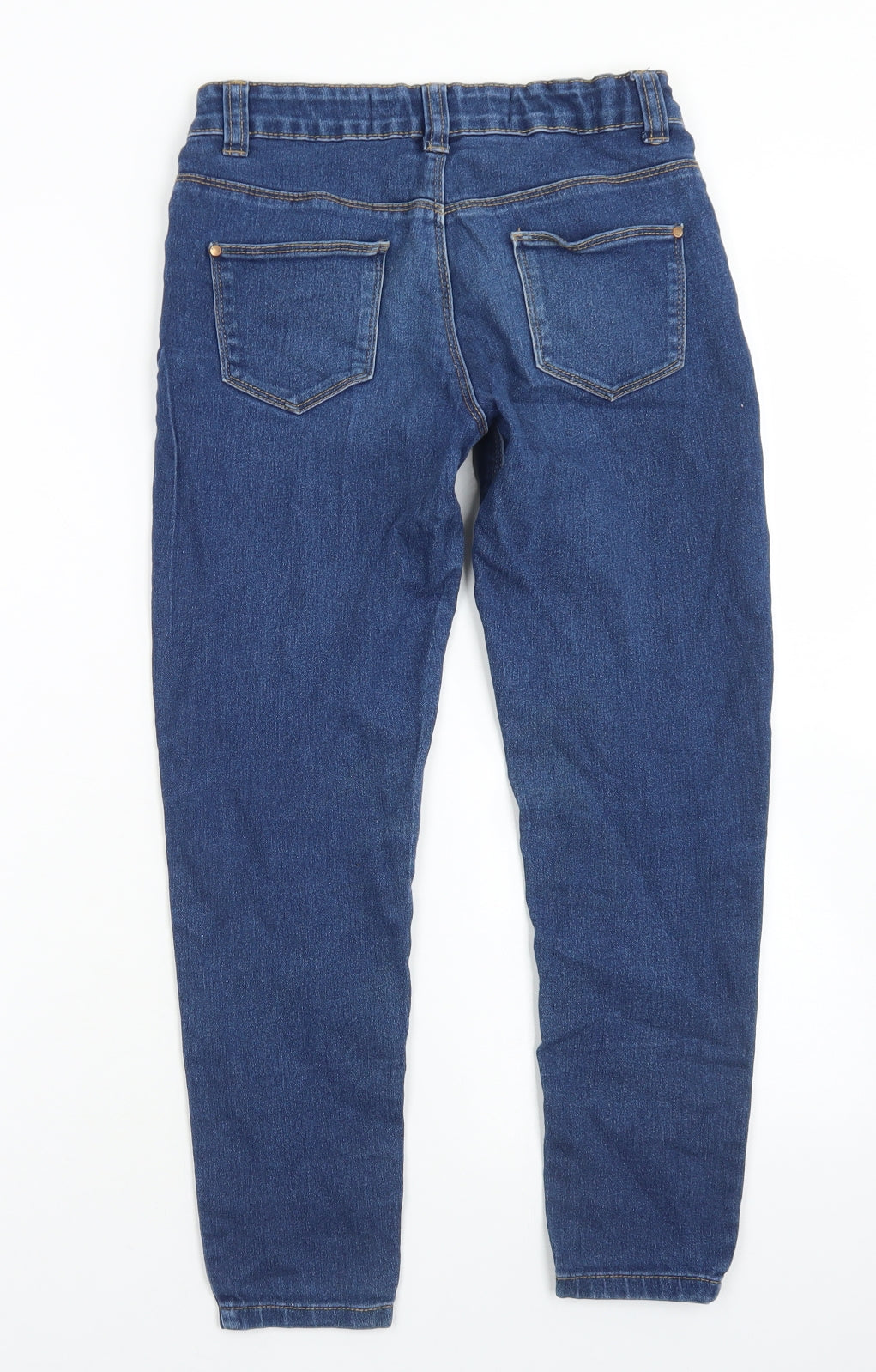 Denim Co Girls Blue  Cotton Skinny Jeans Size 9-10 Years  Regular Button