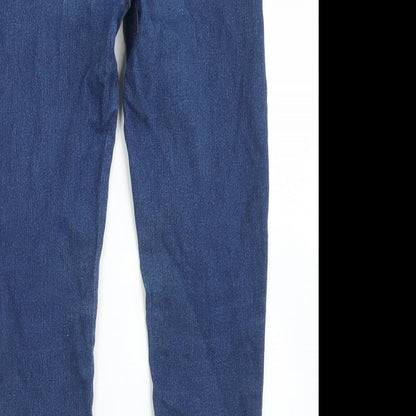 Denim Co Girls Blue  Cotton Skinny Jeans Size 9-10 Years  Regular Button