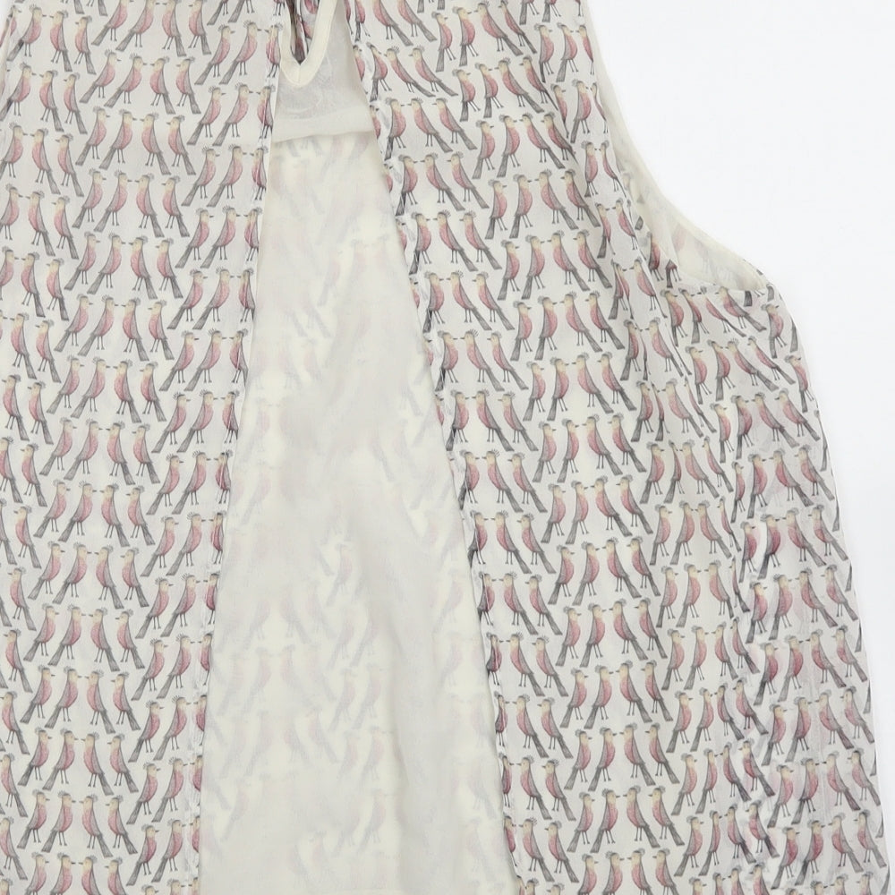 Womens UK Size M Zara White Basic Blouse