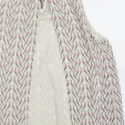 Womens UK Size M Zara White Basic Blouse