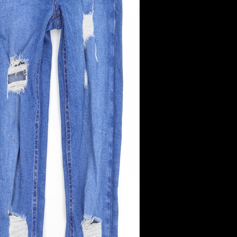 Denim Co Womens Blue  Coir Skinny Jeans Size 10 L27 in Regular Button