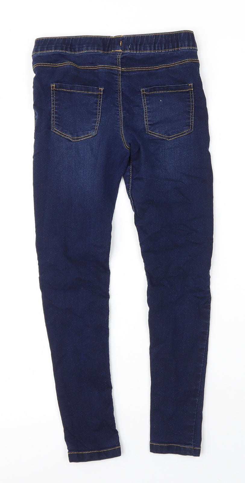 F&F Girls Black  Cotton Jegging Jeans Size 9 Months L22 in Regular