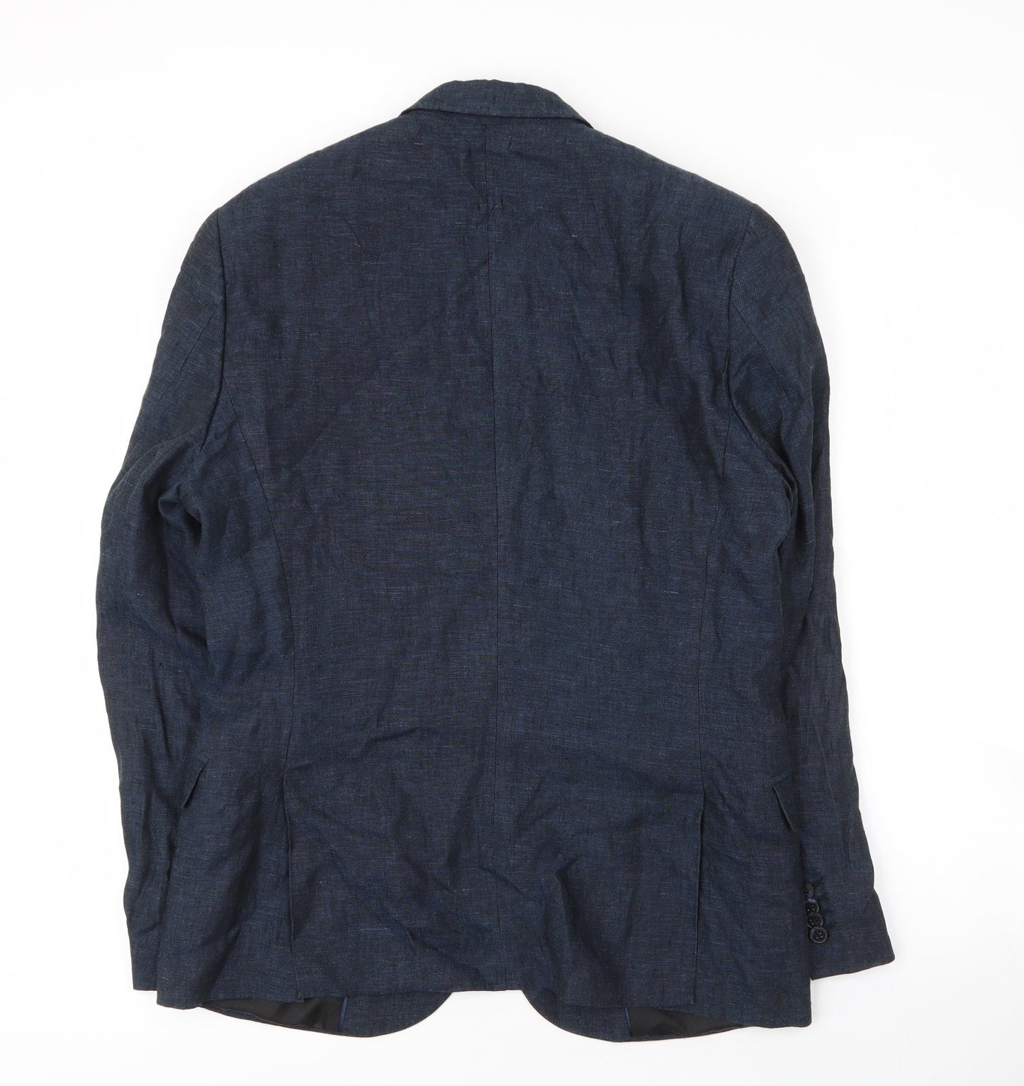 H&M Mens Blue  Cotton 2 Piece Blazer Size 38