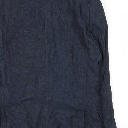 H&M Mens Blue  Cotton 2 Piece Blazer Size 38