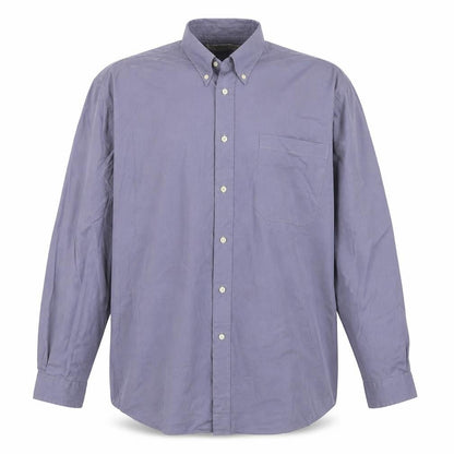 Mens UK Size 16 Ambience Blue  Button-Up Long Sleeve Casual Shirt