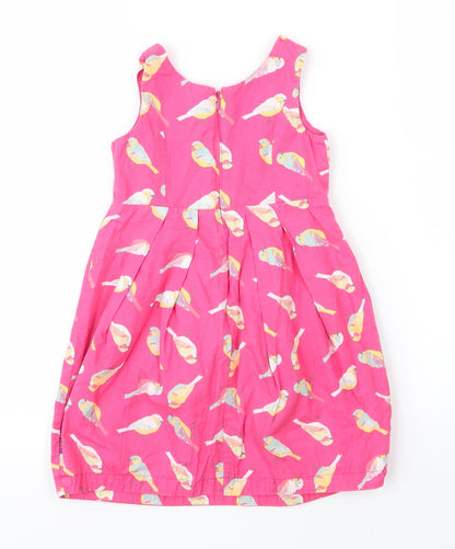 Emma Bunton Girls Pink  Cotton A-Line  Size 3 Years  Round Neck Zip