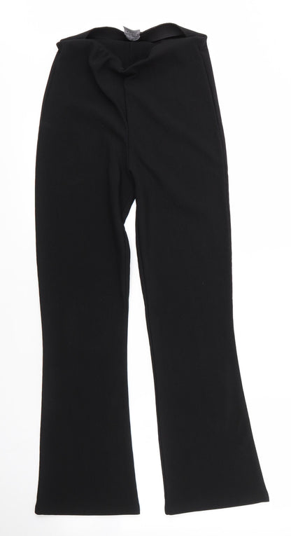 Womens UK Size 10 XE Regular Fit  Black Trousers