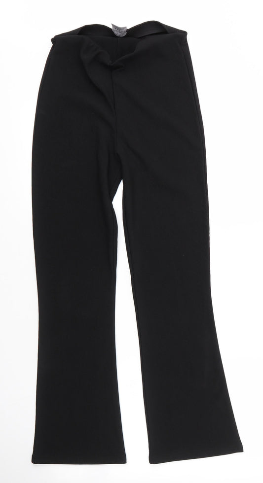 Womens UK Size 10 XE Regular Fit  Black Trousers