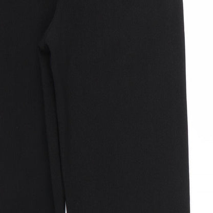 Womens UK Size 10 XE Regular Fit  Black Trousers