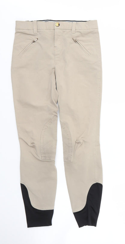 Horseware Womens Beige  Nylon Carrot Trousers Size 26 in L24 in Regular