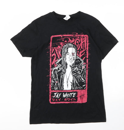 Mens UK Size M Gildan Black  T-Shirt