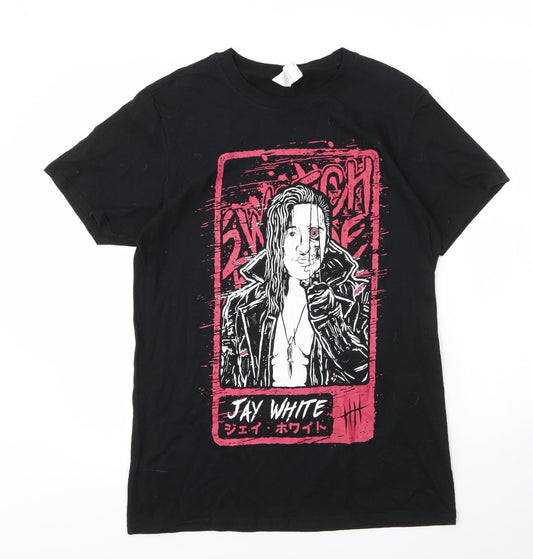 Mens UK Size M Gildan Black  T-Shirt