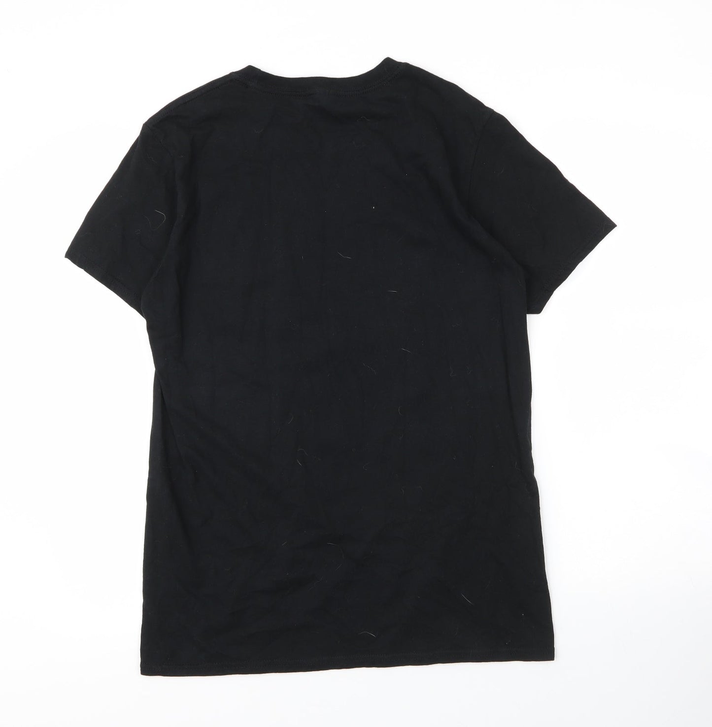 Mens UK Size M Gildan Black  T-Shirt