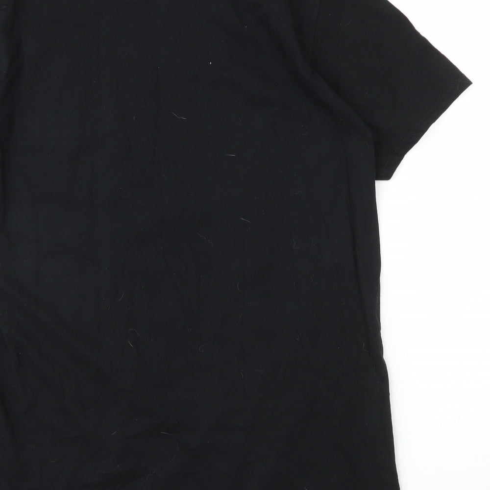 Mens UK Size M Gildan Black  T-Shirt