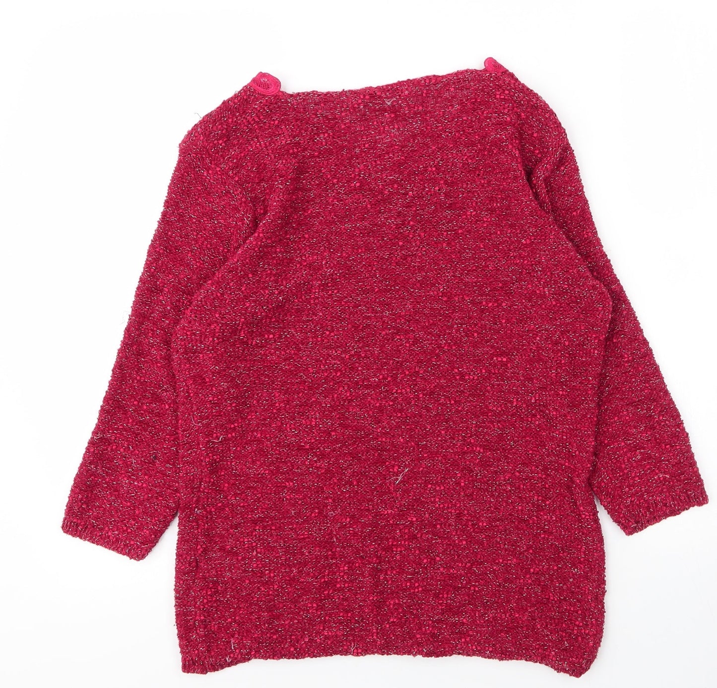 Womens UK Size M BM Collection Red Basic Blouse