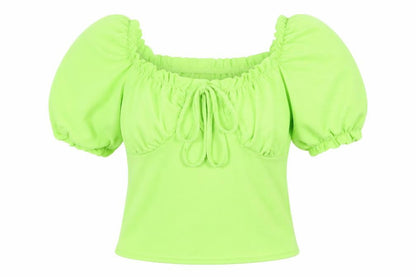 Womens UK Size 8 In the Style Green Basic Blouse