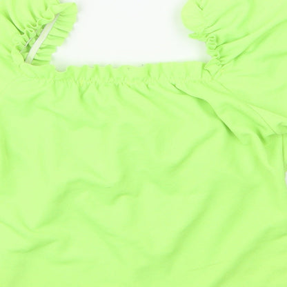 Womens UK Size 8 In the Style Green Basic Blouse
