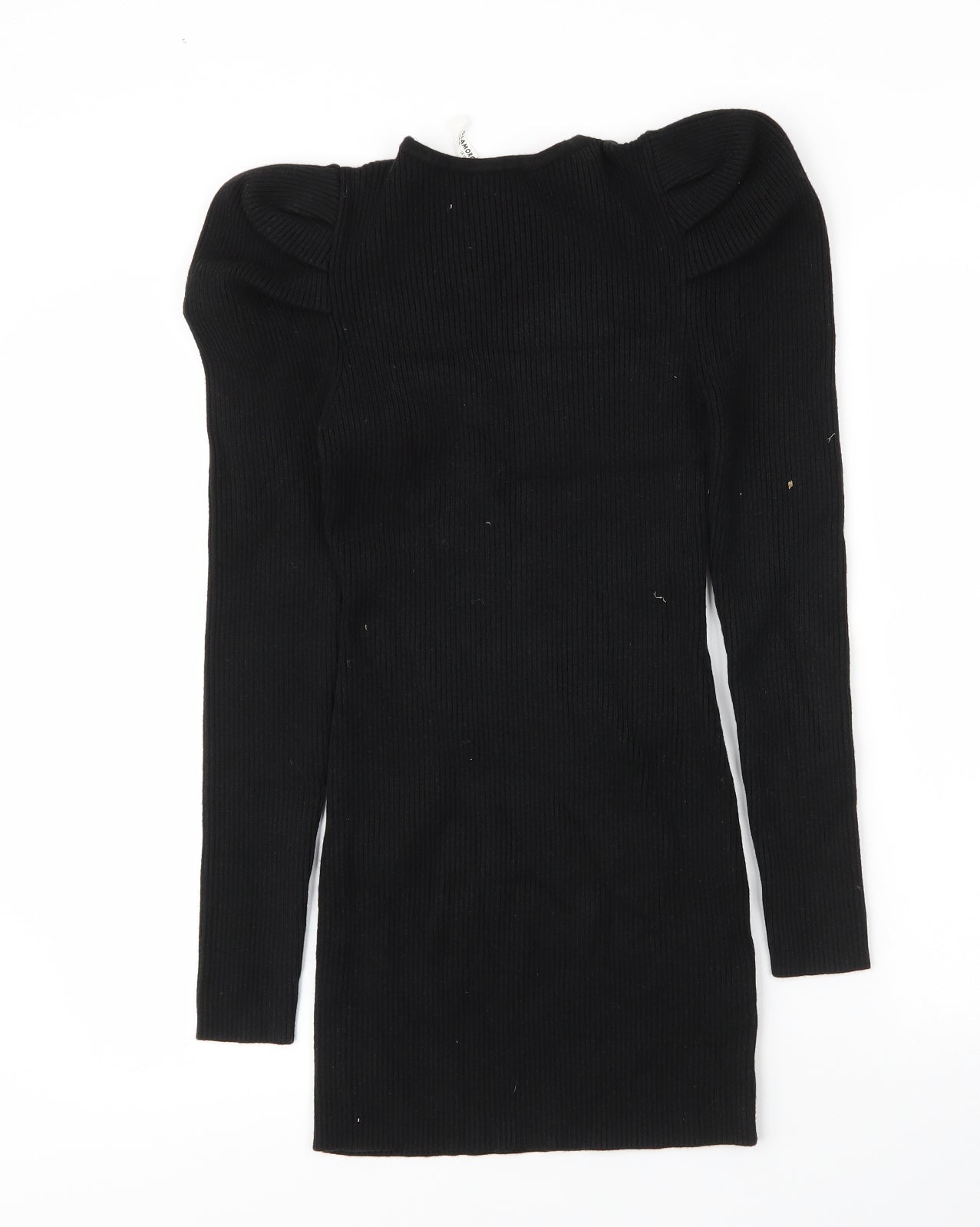 Glamorous Womens Black  Viscose Bodycon  Size 10  V-Neck